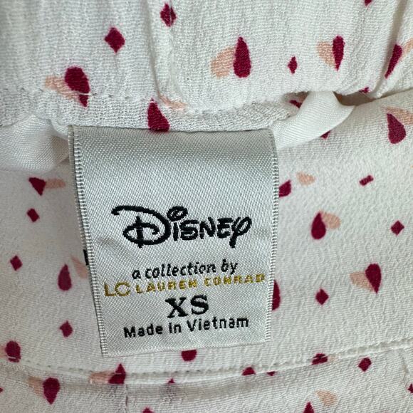 LC Lauren Conrad Disney Collection Pink Polka Dot Shorts XS - Picture 5 of 7